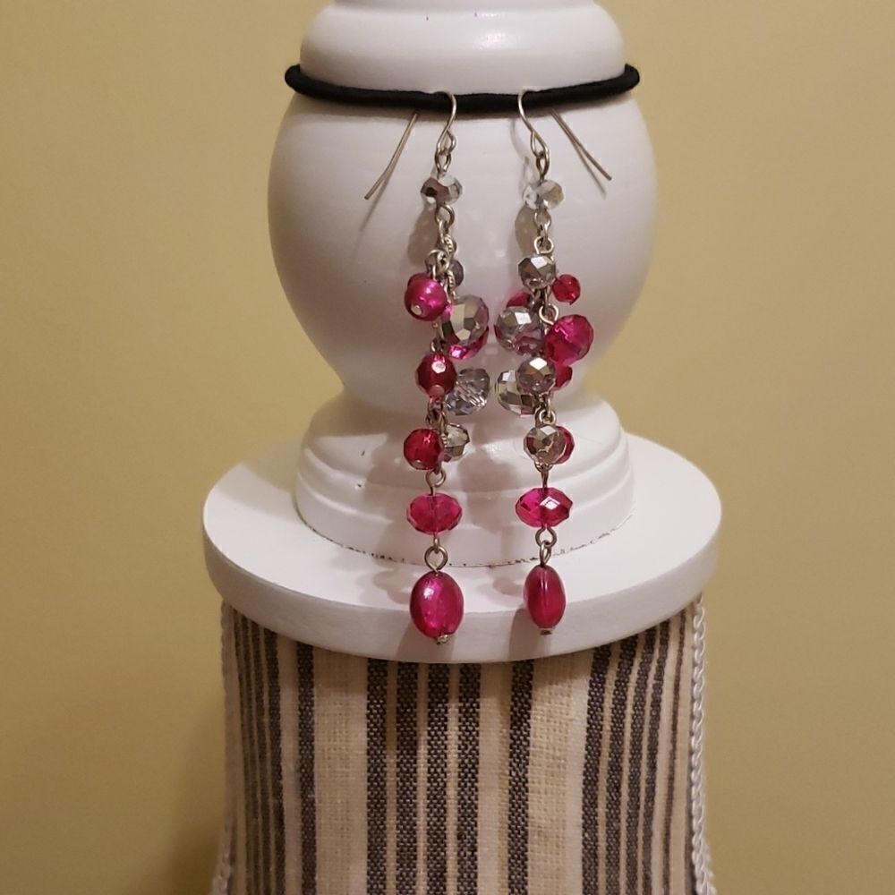 𝅺BEADED earring and bracelet set